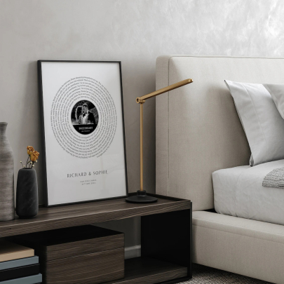 Personalised Gift Song Lyrics Wall Art