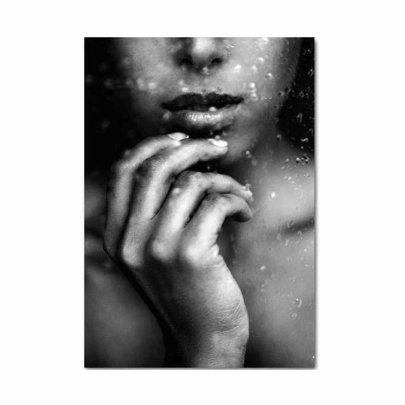 Smoke Girl Fashion Poster