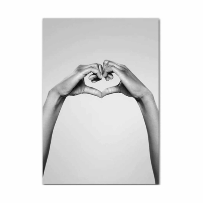 Hands In Heart Fashion Poster