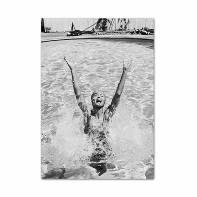 Everyday Swimming Girl Fashion Poster