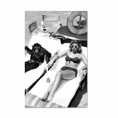 Smoke Girl Fashion Poster