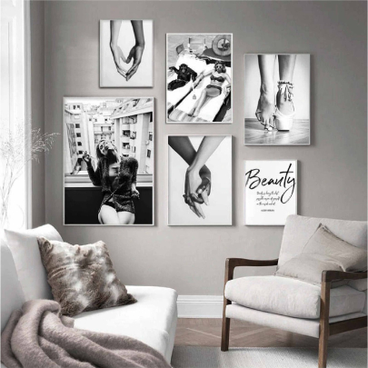 Smoke Girl Fashion Poster