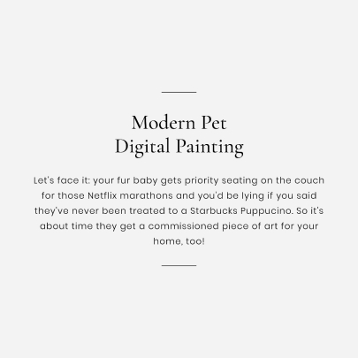 Digital Pet Art Personalised Gift
