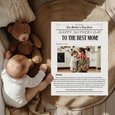 Mothers Day Newspaper Template