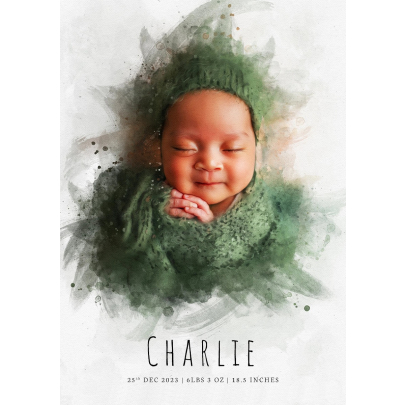 Personalised Portrait For Baby