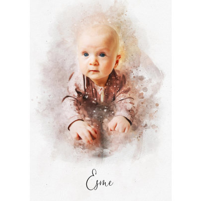 Personalised Portrait For Baby