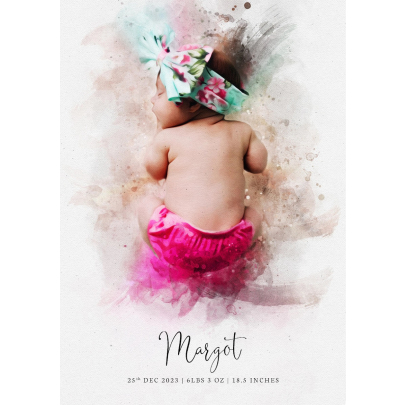 Personalised Portrait For Baby
