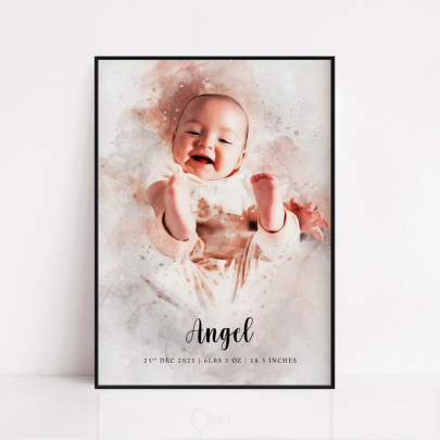 Personalised Portrait For Baby