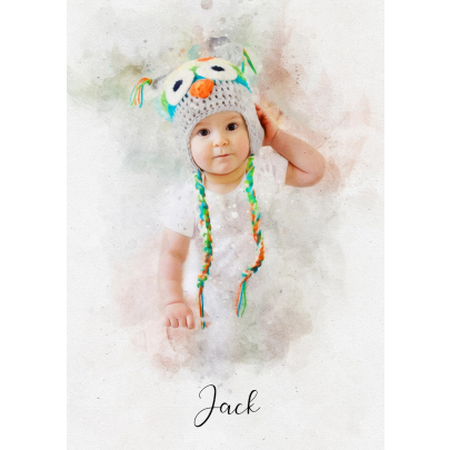Personalised Portrait For Baby
