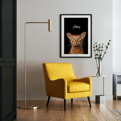 Modern Custom Pet Portrait Digital File