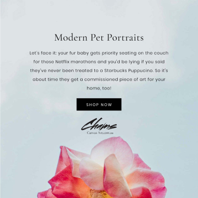 Modern Custom Pet Portrait Personalised Gift