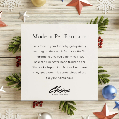 Oliver Pet Portrait Poster Personalised Gift