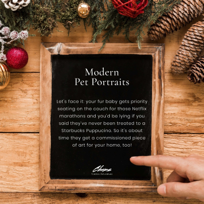 Modern Custom Pet Portrait Digital File