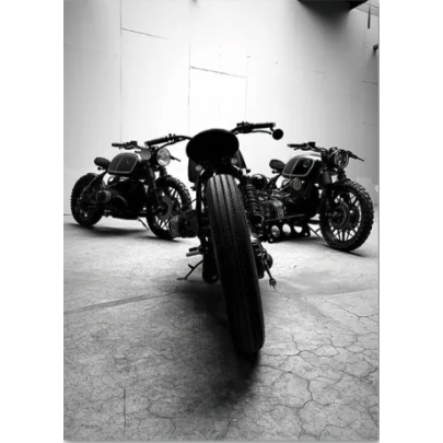 Fashion Classic Motorcycle Cool Girl Posters