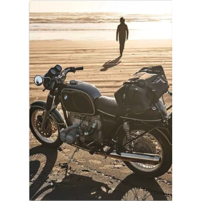 Classic Motorcycle Girl Wall Art Canvas Painting Posters 