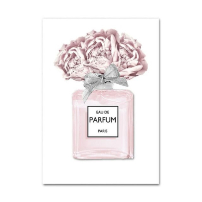 Pink Paris Fashion Poster