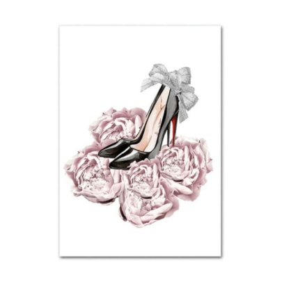 Pink Paris Fashion Poster