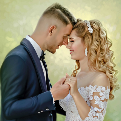 Wedding Couple Painting