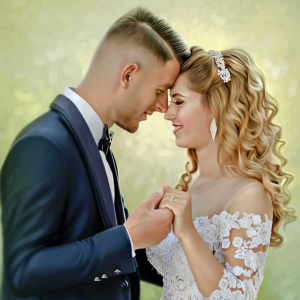 Wedding Couple Painting
