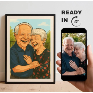 Custom Caricature Portrait From Photo