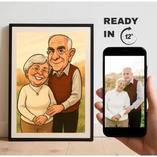 Custom Caricature Portrait From Photo