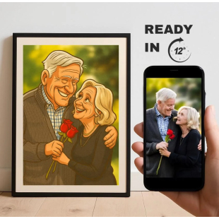 Custom Caricature Portrait From Photo