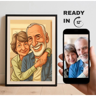 Custom Caricature Portrait From Photo