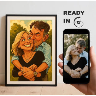 Custom Caricature Portrait From Photo