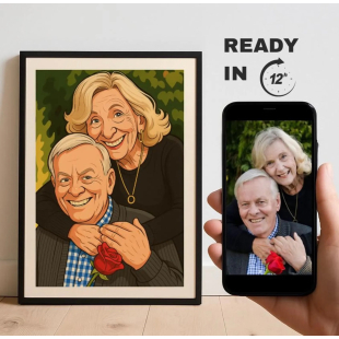 Custom Caricature Portrait From Photo