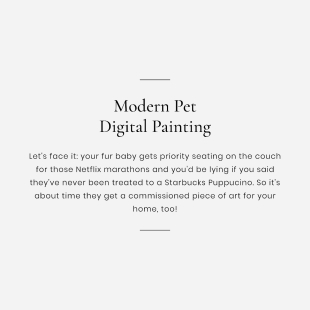 Digital Pet Art Personalised Gift