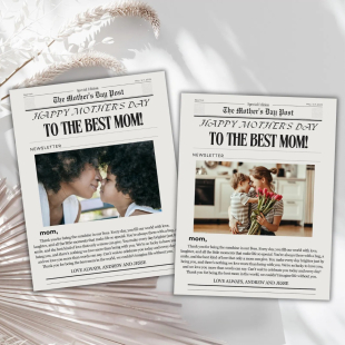 Mothers Day Newspaper Template