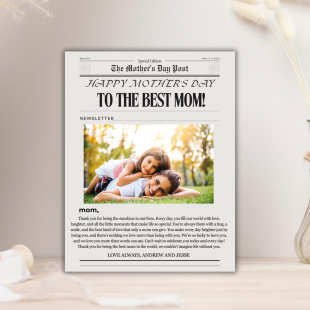 Mothers Day Newspaper Template