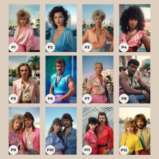 Personalised 80s Custom Portrait From Photo