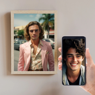 Personalised 80s Custom Portrait From Photo