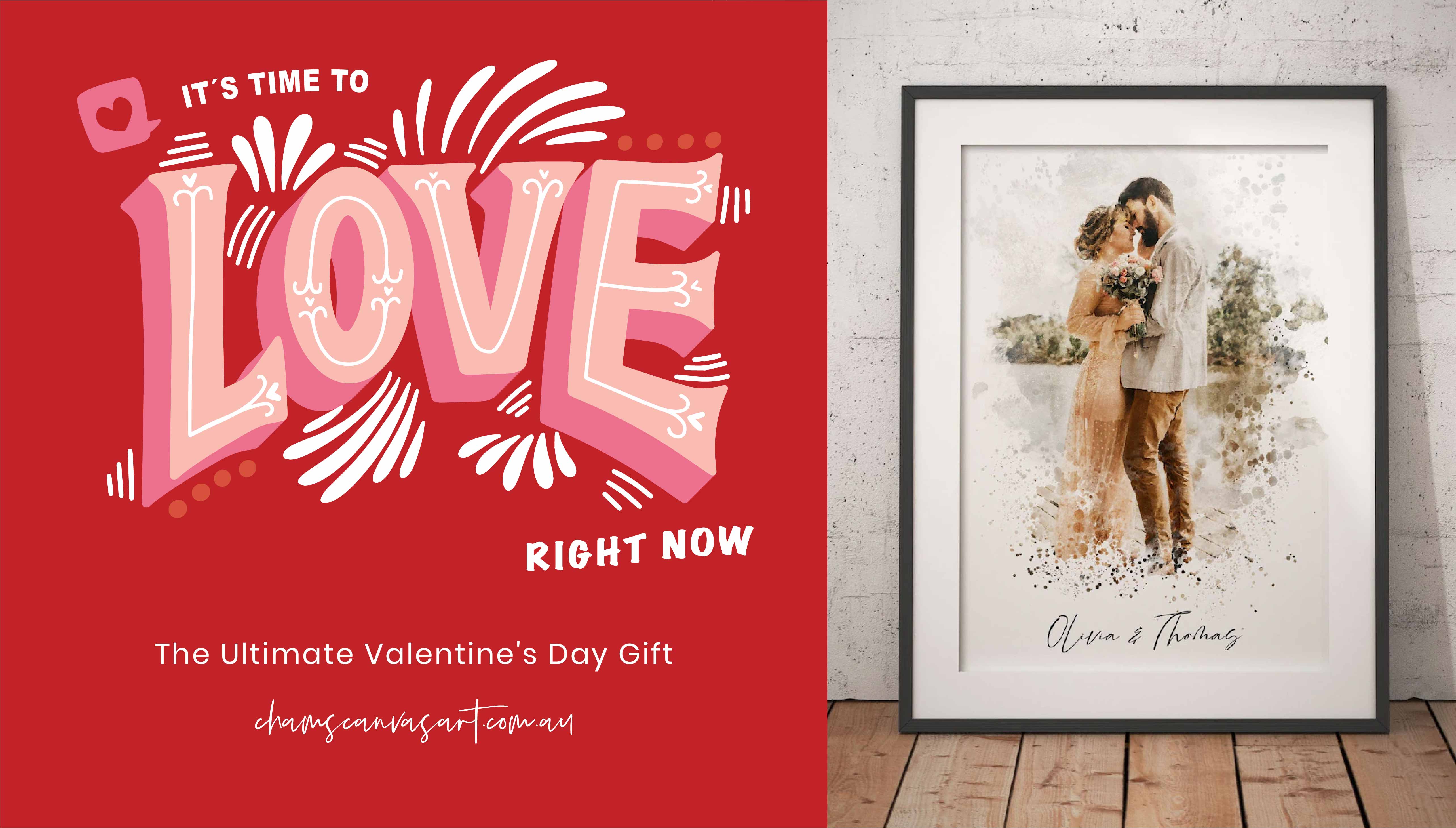 Celebrate Eternal Love : Chams Canvas Art - The Ultimate Valentine's Day Gift