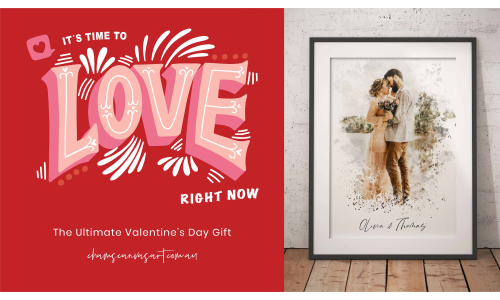 Celebrate Eternal Love : Chams Canvas Art - The Ultimate Valentine's Day Gift